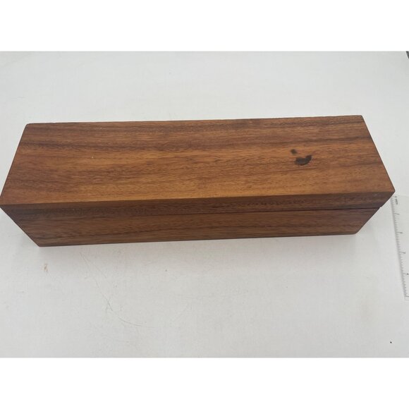 NapaStyle Acacia Wood Spice & Tea Box With Dividers - Picture 3 of 11